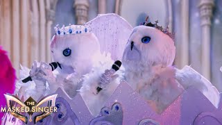 Snow Owls singing “Like I’m Gonna Loose You“ by Megan Trainor THE MASKED SINGER SEASON 4 [upl. by Noit]