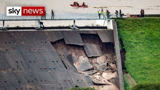 Whaley Bridge dam wall structural integrity at quotcritical levelquot [upl. by Ainigriv]