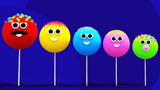 Cake Pop Finger Family Song For Children  Lollipop Finger Family Nursery Rhyme [upl. by Akcirehs]