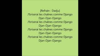 DADJU  Django ft Franglish ParolesLyrics [upl. by Kaufman]