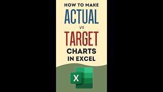 Actual vs Target Charts in Excel How to make variance charts in Excel with floating markers or bars [upl. by Groeg77]