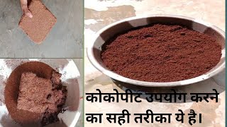 कोकोपीट को उपयोग के लिए कैसे तैयार करें।cocopeat ka use kaise karenDIYgardening [upl. by Ruhtra]