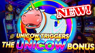 Another UNICOW SLOT MACHINE NEW GAME Super Winning Steak Slot Machine Feating The UNICOW [upl. by Kenzie]