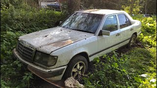 Starting MercedesBenz w124 200D After 8 Years  Test Drive [upl. by Mayeda]