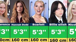 Female Celebrities Who Are 5’3quot [upl. by Devlin]