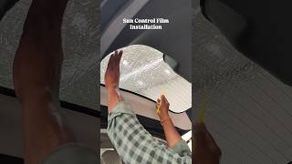 Installing Sun Control Film in Mahindra XUV 700  CarsAZ [upl. by Whitford]