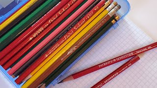 Faber Castell PatrioticSemester a Vintage Pencil Review [upl. by Bond]