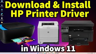 How to Download amp Install any HP Printer Driver in Windows 11 [upl. by Clemente91]