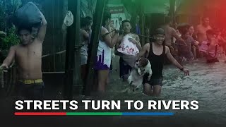 Floods submerge villages as Typhoon Carina brings heavy rains in Philippines  ABSCBN News [upl. by Torr711]