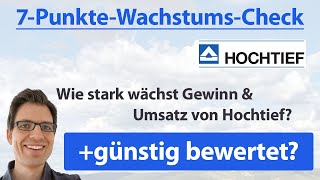 Hochtief Aktienanalyse 2022 Wie stark wächst GewinnUmsatz günstig bewertet [upl. by Samala]