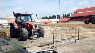 U Power Stadium i lavori al campo del Monza [upl. by Secnarfyram]