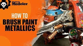 EASY GUNPLA TUTORIAL  HOW To Brush Paint METALLICS  Vallejo Colors  2021 [upl. by Rorry]