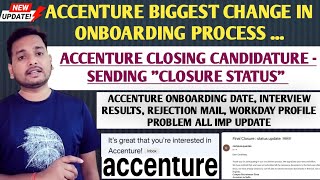 ACCENTURE REJECTION MAIL LATEST UPDATE  INTERVIEW RESULTS  JOINING UPDATE BGV MAIL OFFER LETTER [upl. by Brody]