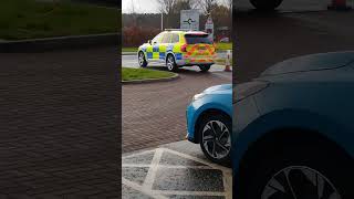 Police With Electric Van Falkirk Charging Hub A9 Scotland UK [upl. by Mcclenon]