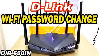 DLink DIR650IN Router WiFi Password Change [upl. by Sinclair]