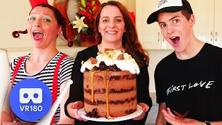 VR VIDEO Juggling Chocolate Mousse Cake  How To Cook That Ann Reardon [upl. by Suivatnom]