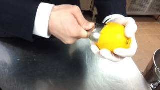 Peel orange with a spoon  peel to keep [upl. by Eicram824]