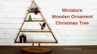 Miniature Wooden Ornament Christmas Tree [upl. by Animahs]