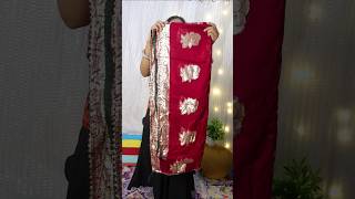 Meesho find Red saree for karvachauth unboxing 🔥 under Rs 1000 meeshosareeunboxing meeshosaree [upl. by Ponzo830]