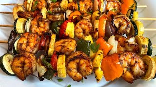 I Make This So Often  Everyone Loves This Shrimp Kabob  The Best Recipe [upl. by Joshia]