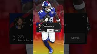 Giants vs Panthers NFL Munich Week 10 shorts nflfootball giants panthers playerprops nygiants [upl. by Adair]