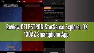 Review CELESTRON StarSense Explorer DX 130AZ Smartphone AppEnabled Telescope – Works with StarSense [upl. by Saint172]