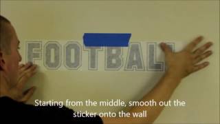 How to Apply Vinyl Wall Decal by Quote Me Printing [upl. by Nosna]