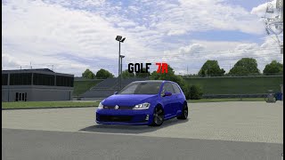 lfs Live for Speed  GOLF GTI MK7 R  realistic sound [upl. by Eudocia]