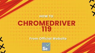 How to Download Chrome Driver 119 version And Above selenium chromedriver [upl. by Navac]