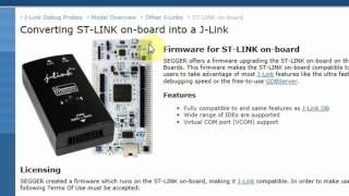 Convert STLink To JLink [upl. by Magnusson]