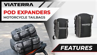 POD Expanders Best Tail Bags For Motorcycles  Waterproof Tail Bags  Feature Video  ViaTerra Gear [upl. by Samy]