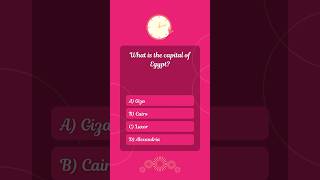 What is the capital of Egypt quiz quiztime [upl. by Dayle252]