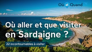 Où aller et que visiter en Sardaigne  22 lieux INCONTOURNABLES [upl. by Enyrehtac]