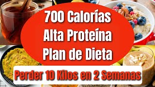 Dieta de 700 calorías y proteínas  Perder 10 kg en 2 semanas y transformar su cuerpo [upl. by Nivlag]