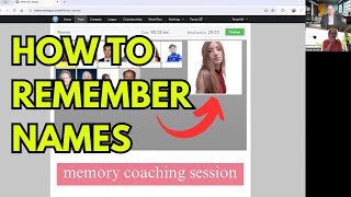 How To Remember Names  Memory Coaching Session With The Memory Champion [upl. by Imoyn901]