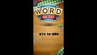 Word Collect Level 971 972 973 974 975 976 977 978 979 980 [upl. by Erbua]