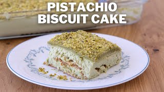 Pistachio Biscuit Cake Recipe [upl. by Wait989]