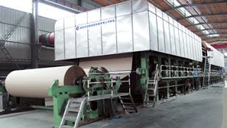 fourdrinier type kraft paper corrugated paper fluting paper making machine [upl. by Uahc808]