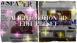 Advanced Alight Motion Preset 3D  rmk fearcse [upl. by Erinna]