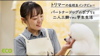 総合ペット学科トリマーの在校生にインタビュー🐾【北海道エコ動物自然専門学校】 [upl. by Delmore789]