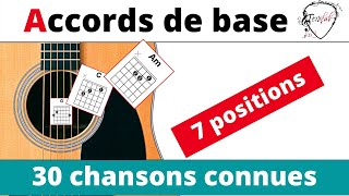 Les accords de base  30 chansons Tuto guitare facile Terafab [upl. by Wales]