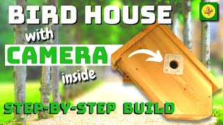 How To Build a BIRD HOUSE with a CAMERA Inside  StepByStep  UPDATED VIDEO LINK BELOW [upl. by Martyn]