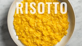 SAFFRON RISOTTO  How to make Creamy Risotto alla Milanese [upl. by Carson]