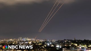 Iran begins retaliatory attack against Israel with launch of more than 100 drones [upl. by Nomma119]