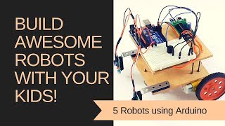 5 Robots using Arduino for School Students  Skyfi Labs Online Projectbased Combo Course [upl. by Analat]