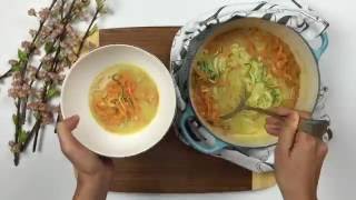 Thai Spiralized Vegetable Soup  Recipes [upl. by Crispas343]