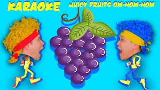 Juicy Fruits OmNomNom Karaoke  D Billions Kids Songs [upl. by Vonny582]