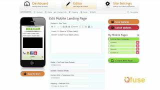 Creating QR Codes and Mobile Websites  Qfuse Editor Overview [upl. by Nama]