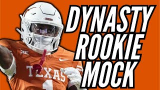 2024 Dynasty Rookie Superflex Mock Draft [upl. by Ainoda831]