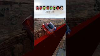 Super héros vs broken bridge  beamng beamngdrive beamngcrash superhero [upl. by Georgette]